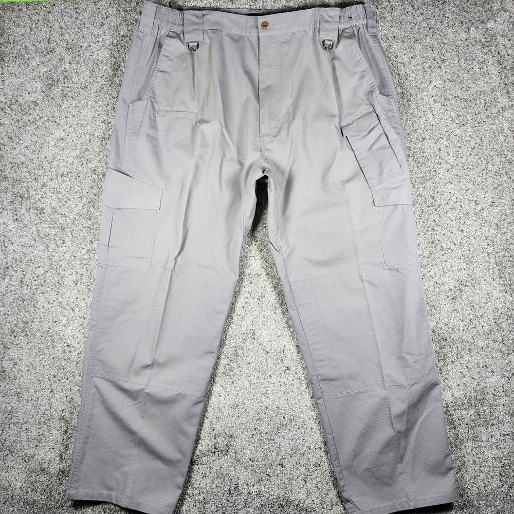 CQR Tactical Cargo Pants Mens 42x30 Stone Ripstop Double Knee NWOT